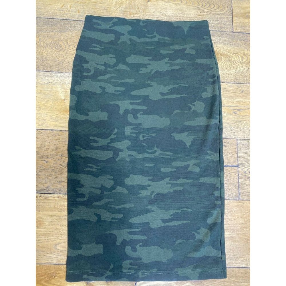 Sanctuary Camo Camouflage Ponte Midi Pencil Skirt - Picture 6 of 6